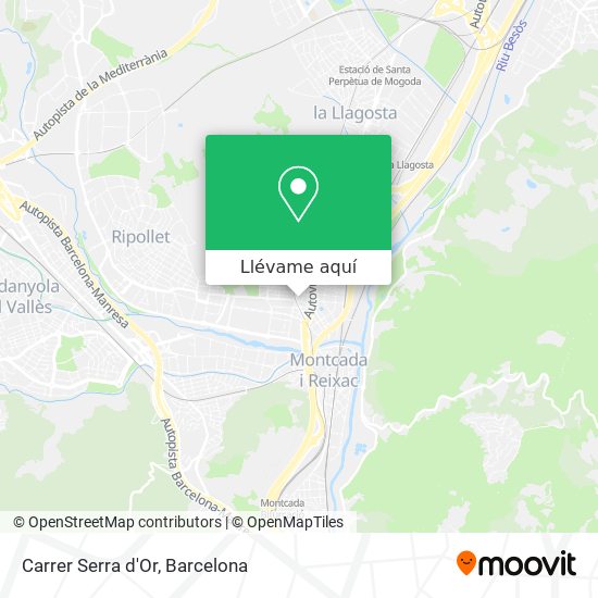 Mapa Carrer Serra d'Or