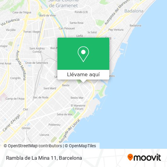 Mapa Rambla de La Mina 11