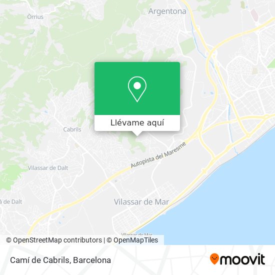 Mapa Camí de Cabrils