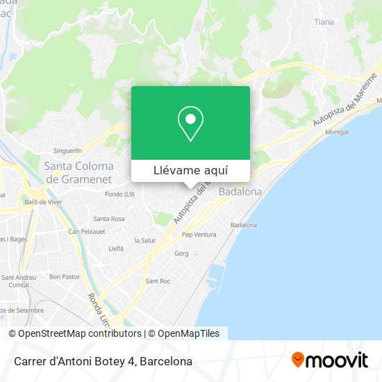 Mapa Carrer d'Antoni Botey 4