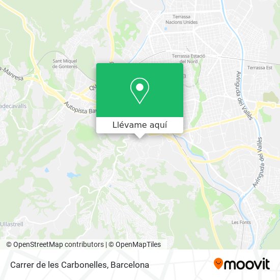 Mapa Carrer de les Carbonelles
