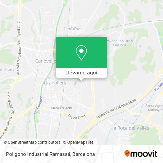 Mapa Poligono Industrial Ramassá