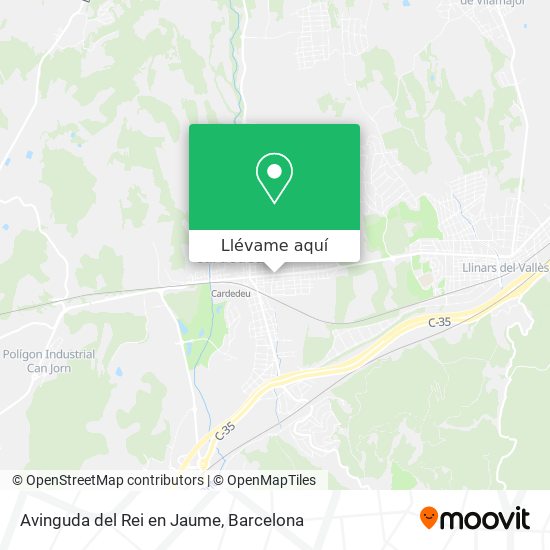 Mapa Avinguda del Rei en Jaume