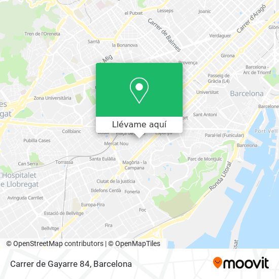 Mapa Carrer de Gayarre 84