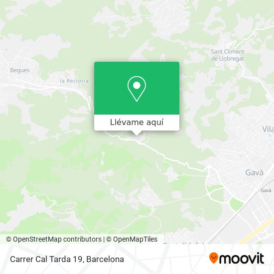 Mapa Carrer Cal Tarda 19