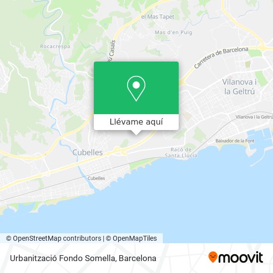 Mapa Urbanització Fondo Somella