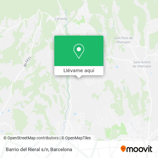 Mapa Barrio del Rieral s/n