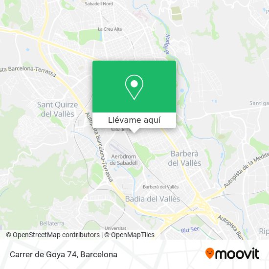 Mapa Carrer de Goya 74