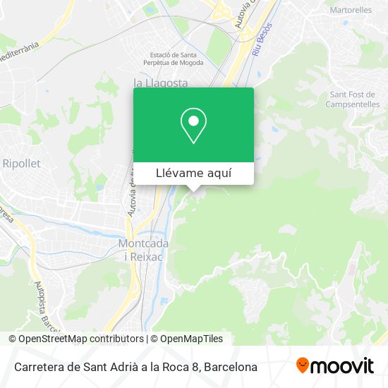Mapa Carretera de Sant Adrià a la Roca 8