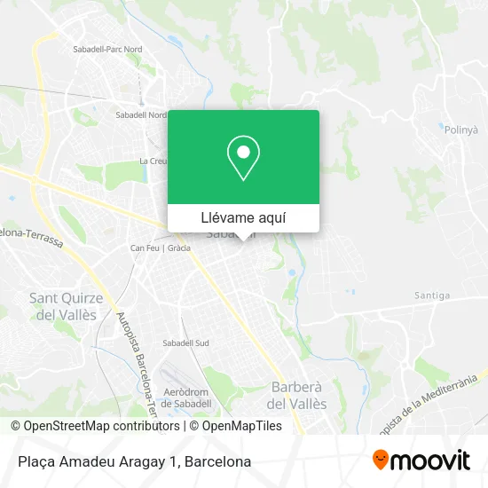 Mapa Plaça Amadeu Aragay 1