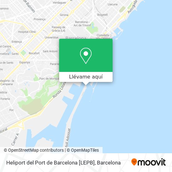 Mapa Heliport del Port de Barcelona [LEPB]