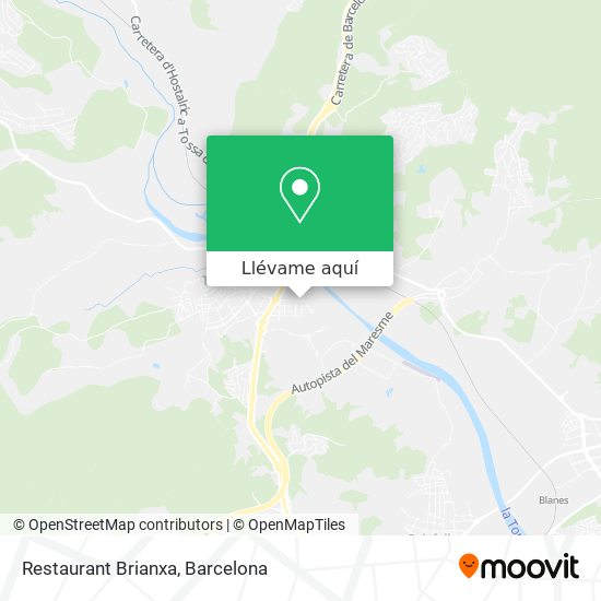 Mapa Restaurant Brianxa