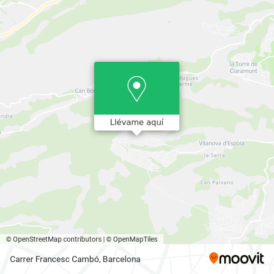 Mapa Carrer Francesc Cambó