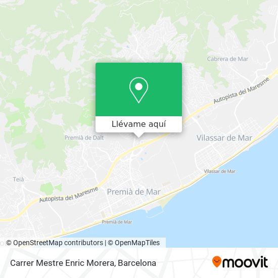 Mapa Carrer Mestre Enric Morera