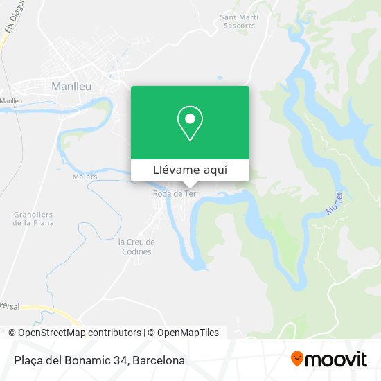 Mapa Plaça del Bonamic 34