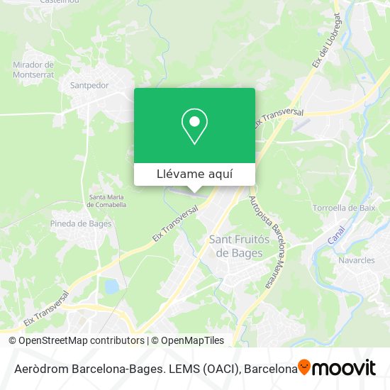 Mapa Aeròdrom Barcelona-Bages. LEMS (OACI)