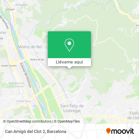 Mapa Can Amigó del Clot 2