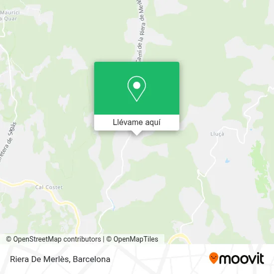 Mapa Riera De Merlès