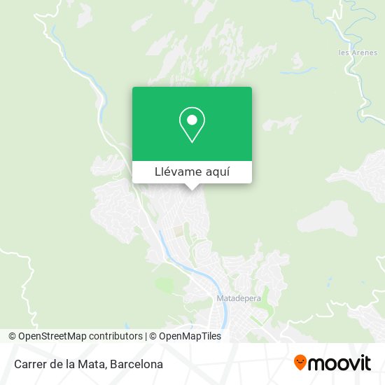 Mapa Carrer de la Mata