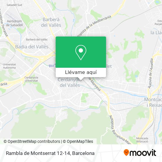 Mapa Rambla de Montserrat 12-14