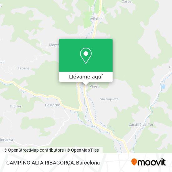 Mapa CAMPING ALTA RIBAGORÇA