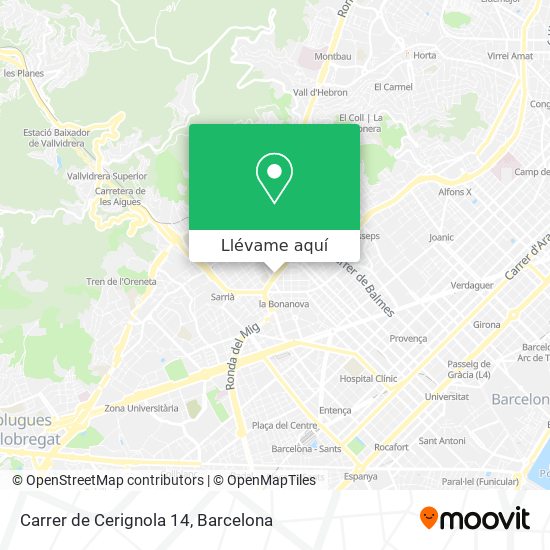 Mapa Carrer de Cerignola 14