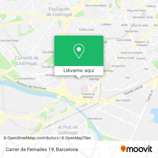 Mapa Carrer de Femades 19