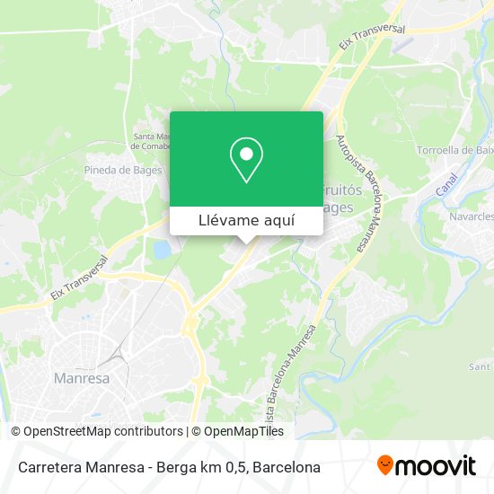 Mapa Carretera Manresa - Berga km 0,5