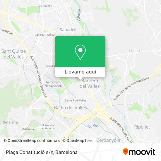 Mapa Plaça Constitució s/n