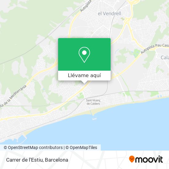 Mapa Carrer de l'Estiu