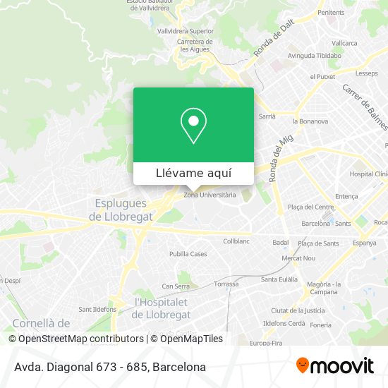 Mapa Avda. Diagonal 673 - 685