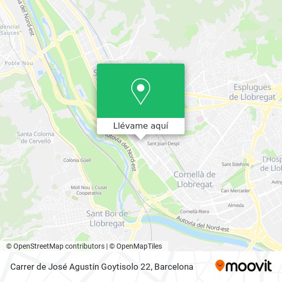 Mapa Carrer de José Agustín Goytisolo 22