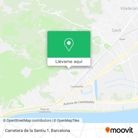 Mapa Carretera de la Sentiu 1