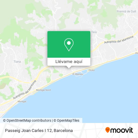 Mapa Passeig Joan Carles I 12