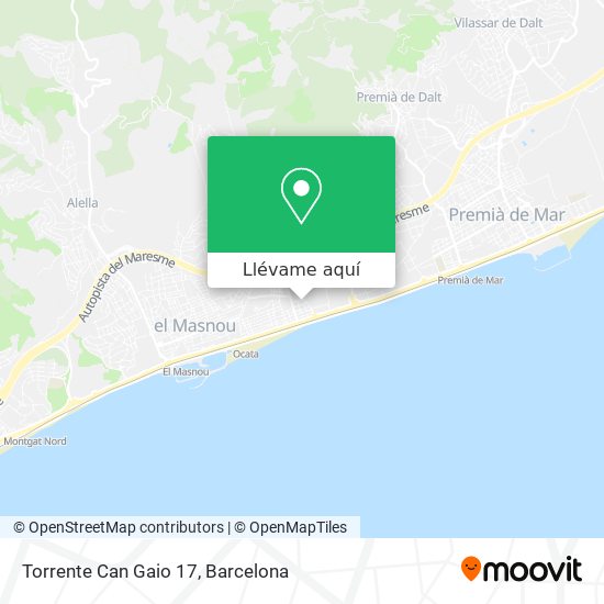 Mapa Torrente Can Gaio 17