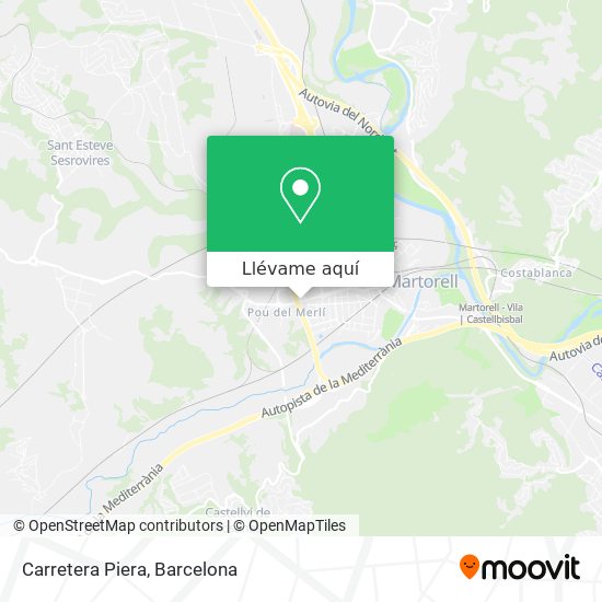 Mapa Carretera Piera