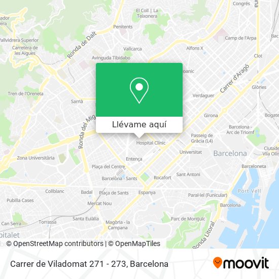 Mapa Carrer de Viladomat 271 - 273