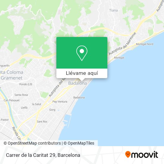 Mapa Carrer de la Caritat 29