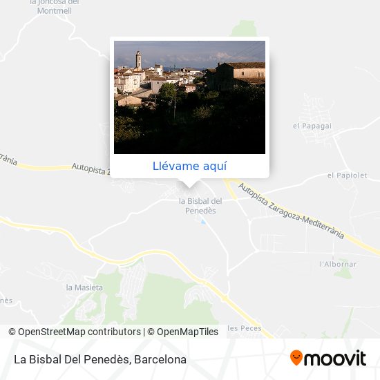 Mapa La Bisbal Del Penedès