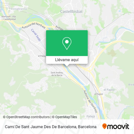 Mapa Camí De Sant Jaume Des De Barcelona