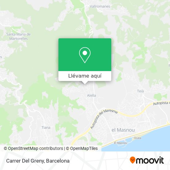 Mapa Carrer Del Greny