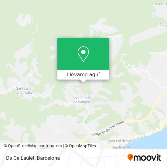 Mapa Ds Ca L'aulet