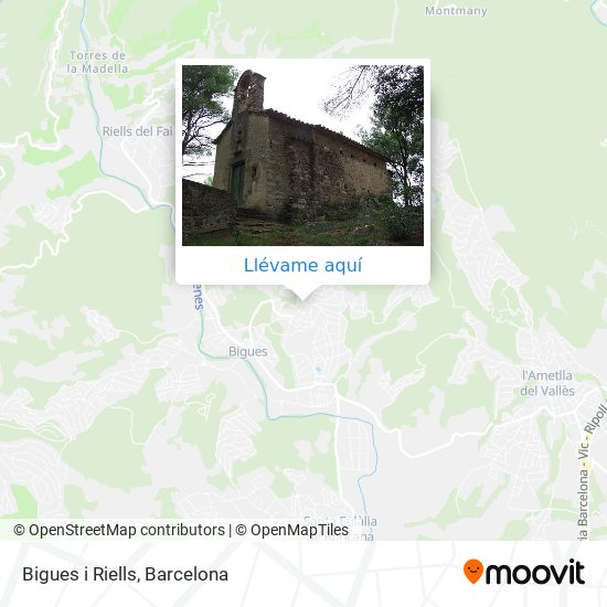 Mapa Bigues i Riells