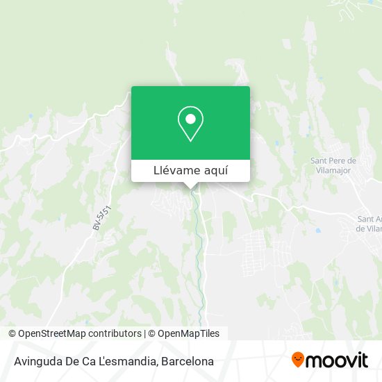Mapa Avinguda De Ca L'esmandia