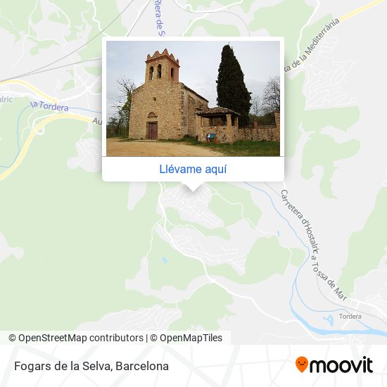 Mapa Fogars de la Selva