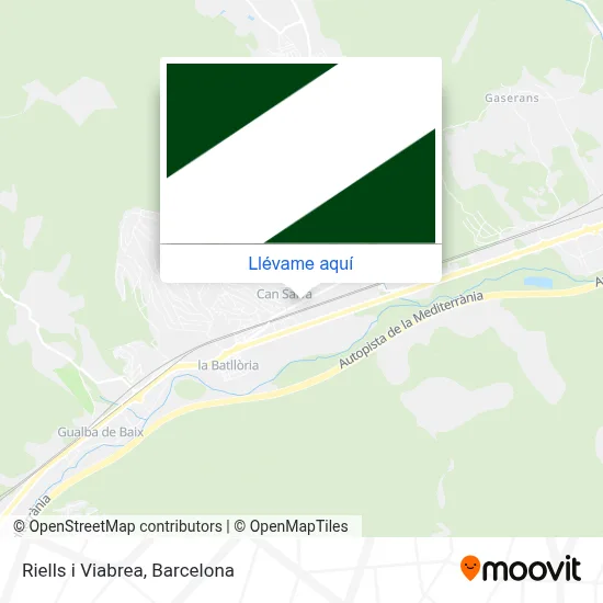 Mapa Riells i Viabrea