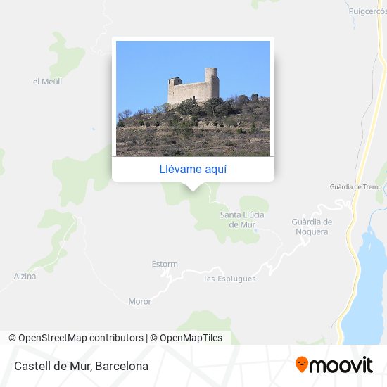 Mapa Castell de Mur