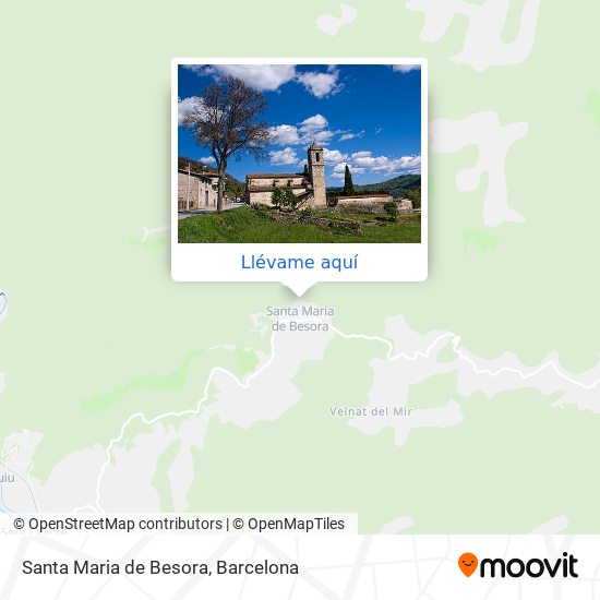 Mapa Santa Maria de Besora