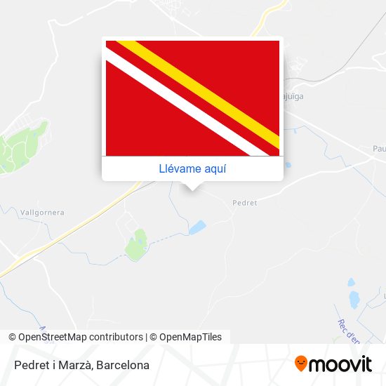 Mapa Pedret i Marzà