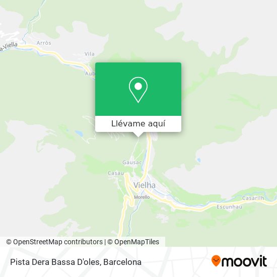 Mapa Pista Dera Bassa D'oles